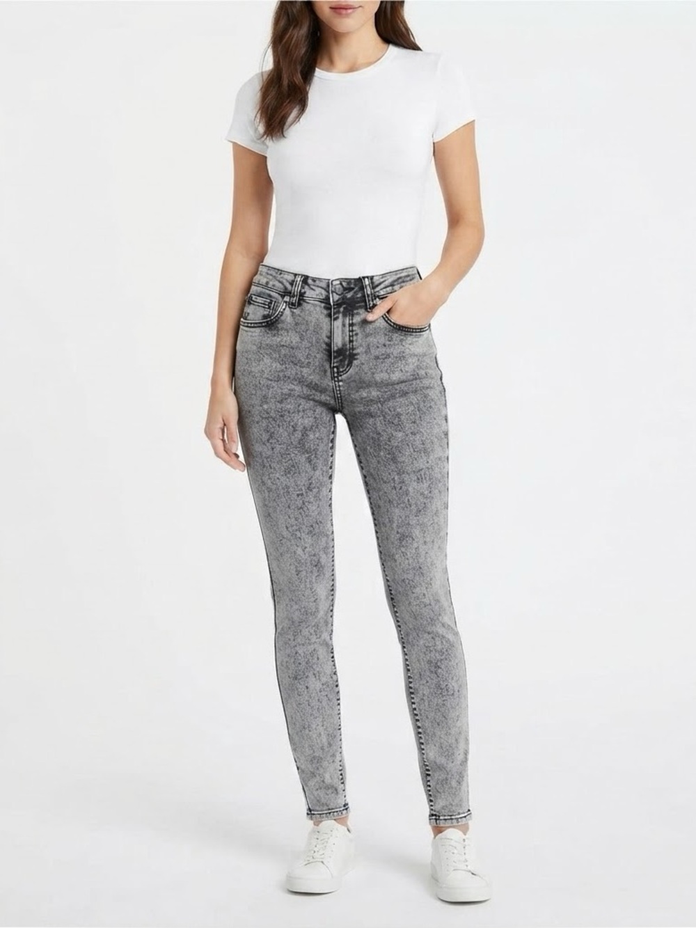 Mossimo Supply Co. Black and Gray Skinny Jeans